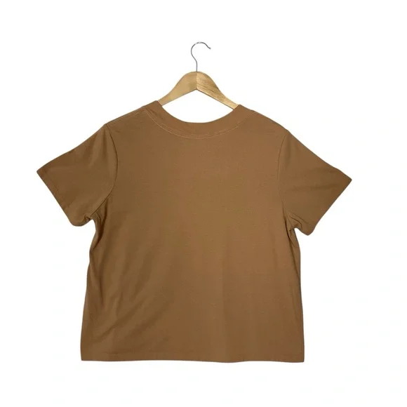 ZOE + LIV sz Large Zion National Park Casual Short Sleeve T Shirt Tan Blue - Picture 2 of 4